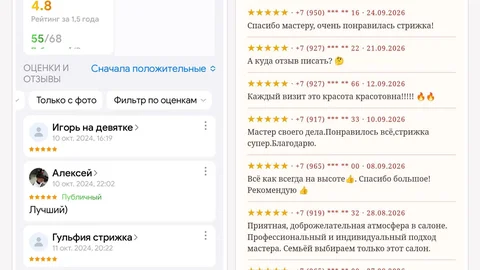 Мой салон: 61 отзыв за два месяца, и все пятёрки